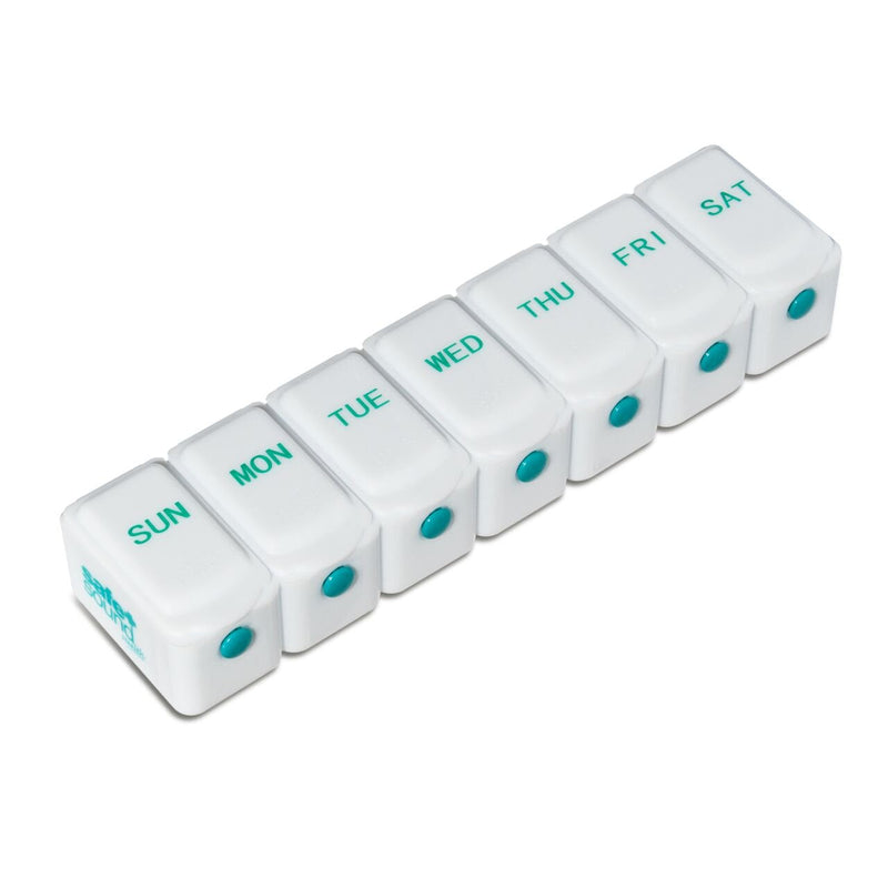 [Australia] - Safe and Sound Jumbo Sized 7 Day Pill Box, Push-button Easy-open Lids, Includes Two Patient Record Cards 