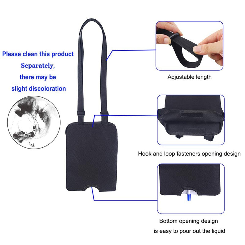 [Australia] - Catheter Leg Bag Stabilization Device Urinary Drainage Foley Catheter Bag Holder (1000 Ml) with Adjustable Shoulder Strap for Home,Travel,Wheelchair,Bed 1500ml 