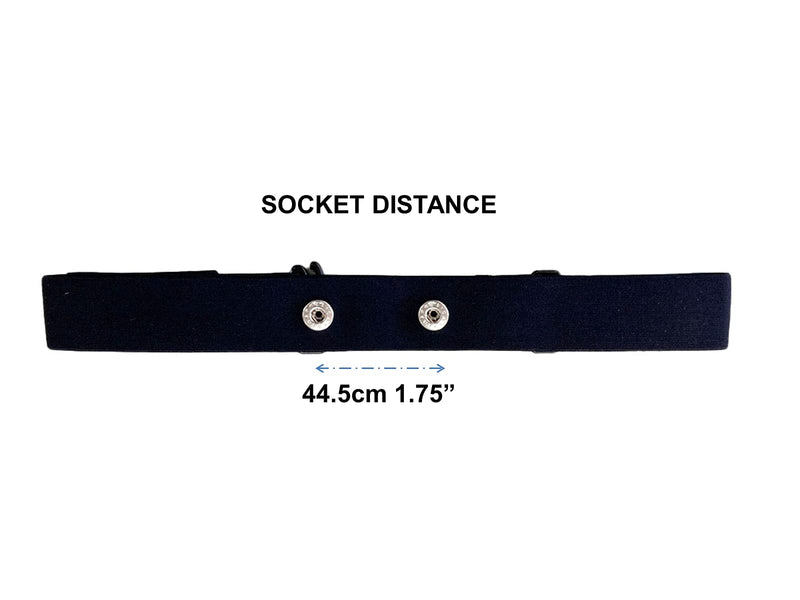 [Australia] - Performance Heart Rate Monitor Strap Replacement Belt, Black S - XL Compatible with: Garmin HRM Dual, Wahoo TICKR, Polar H7, CARDIOSPORT 