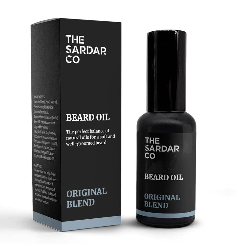 [Australia] - Beard Oil, Original Blend™ by The Sardar Co - All Natural Premium Oil Blended Into a Mouth Watering Concoction - Best Beard Oil for Beard Growth, Conditioning & Softening - 30ml 