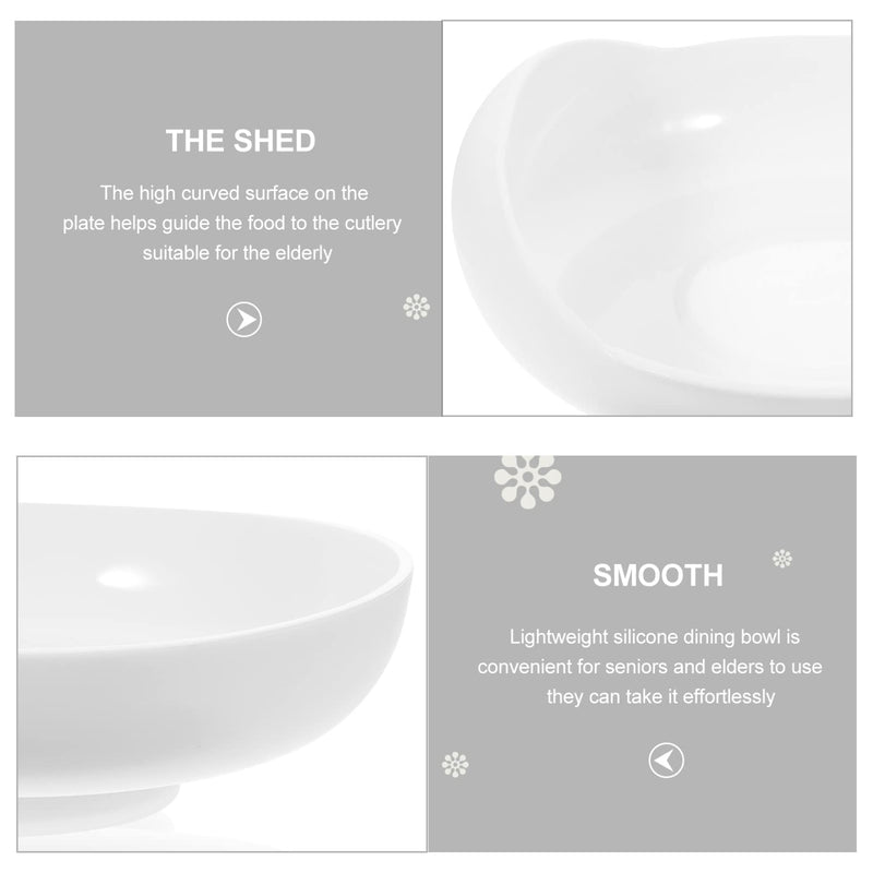 [Australia] - FOMIYES Scooper Bowl with Suction Cup Base Adaptive Self-feeding Bowl Anti-spill Tableware Adaptive Utensils for Disabled Handicapped and Elderly Adults 
