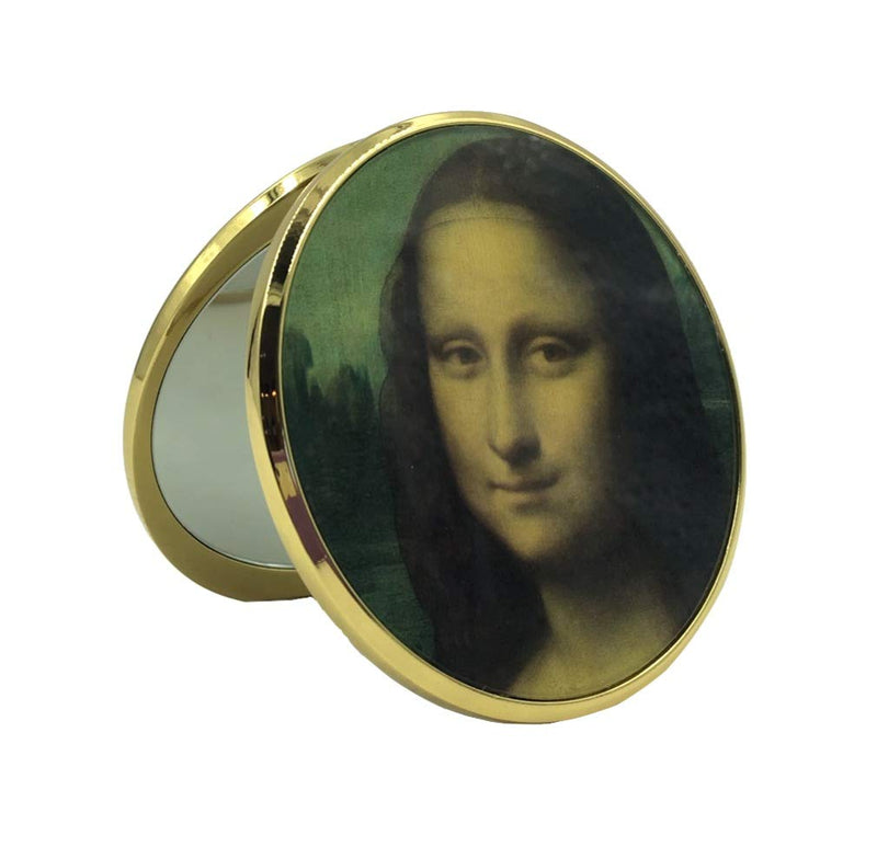 [Australia] - Parastone Leonardo Davinci Mona Lisa Pocket Purse Handbag Cosmetic Museum Magnification Mirror 