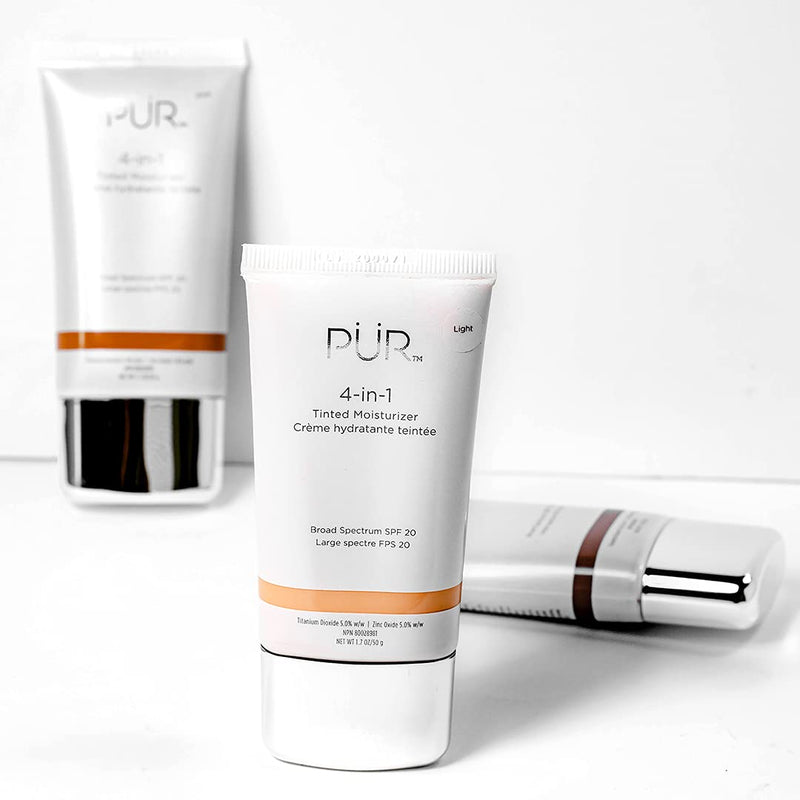 [Australia] - PÜR 4-in-1 Tinted Moisturizer with Shea Butter and SPF 20 - Vegan Friendly, Vitamin B3, Free of Paraben, Gluten & BPA Bone 