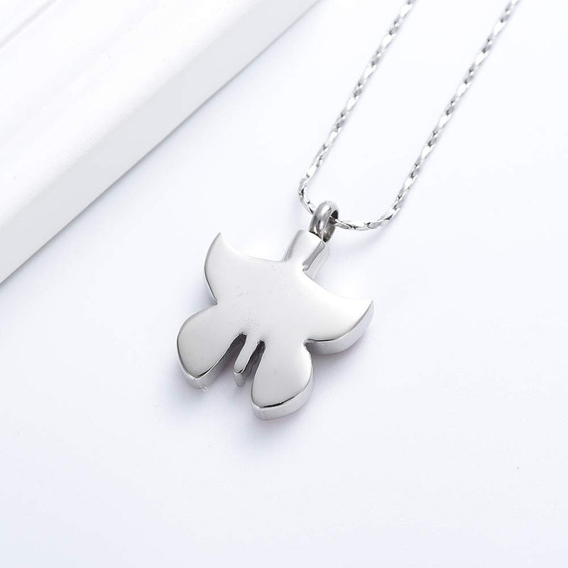 [Australia] - Imrsanl Cremation Jewelry Butterfly Urn Necklace for Beloved's Ashes Keepsake Memorial Jewelry for Pet's Ashes Pendant Silver 