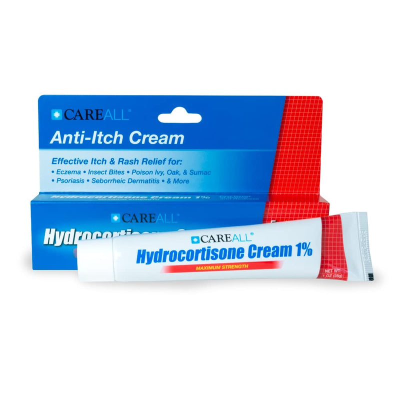 [Australia] - (3 Pack) CareALL 1% Hydrocortisone Cream, 1oz Tube, Maximum Strength Formulation, Relieves Itching and Redness, Compare to Active Ingredient of Leading Brand. 1 Ounce (Pack of 3) 