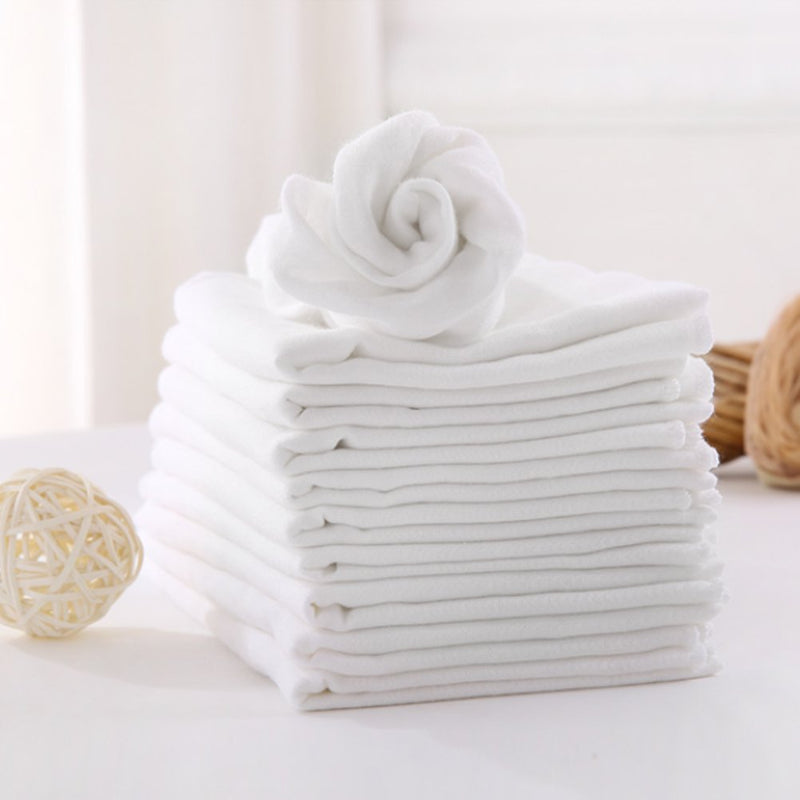 [Australia] - Muslin Squares 10 Pack Baby Muslin Cloths Super Soft and Absorbent Washable at 90°C 35x50cm by YOOFOSS 