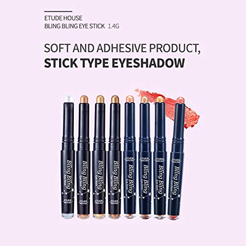 [Australia] - ETUDE HOUSE Bling Bling Eye Stick (#1 Shooting Star) | Long-Lasting Eye Shadow Stick with Blinding Glow and Soft Creamy Texture for Shining Eyes #1 Shooting Star 