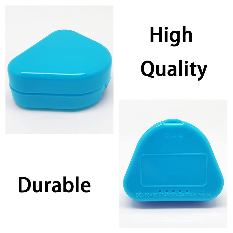 [Australia] - 2 Pcs Retainer Cases with Vent Holes Orthodontic Dental Retainer Boxs Denture Storage Containers for Denture Braces Mouth Guard 