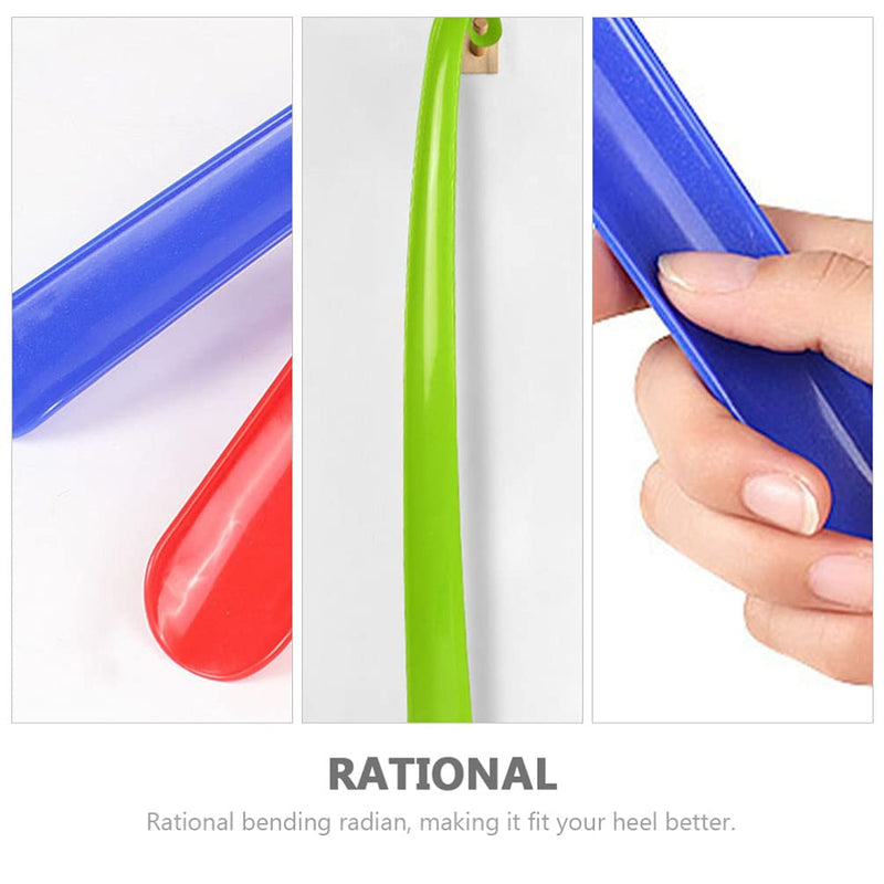 [Australia] - Lurrose Long Handle Shoe Horn 16 Inch Shoehorn Reach Assist Large Dressing Aid Sock Remover for Men Women Seniors Elderly Disabled 3pcs 