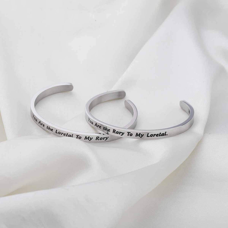 [Australia] - Gilmore Girls Gift Mother Daughter Gift Best Friend Gift Sister Gift You Are the Lorelai To My Rory Gilmore Girls Inspired Jewery Mother Daughter Keychain Set Rory Lorelai cuff 
