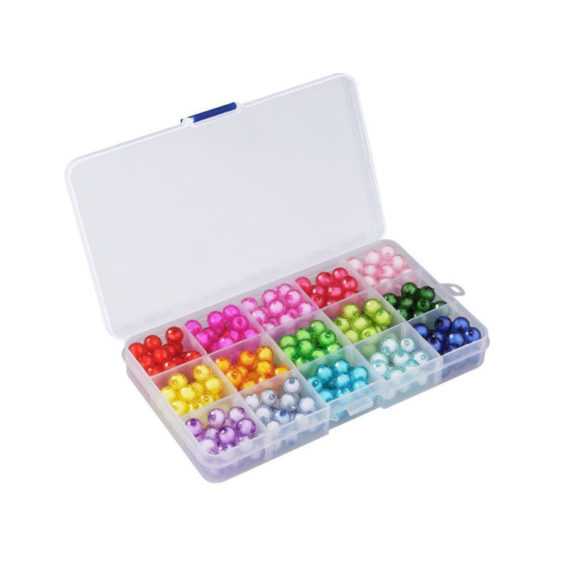 [Australia] - Jewelry Organizer (4pack) Adjustable Removable Clear Plastic 15-Grid Jewelry Organizer Divider Storage Box Jewelry Earring Tool Containers (4pack(15-Grid)) 4pack(15-Grid ) 