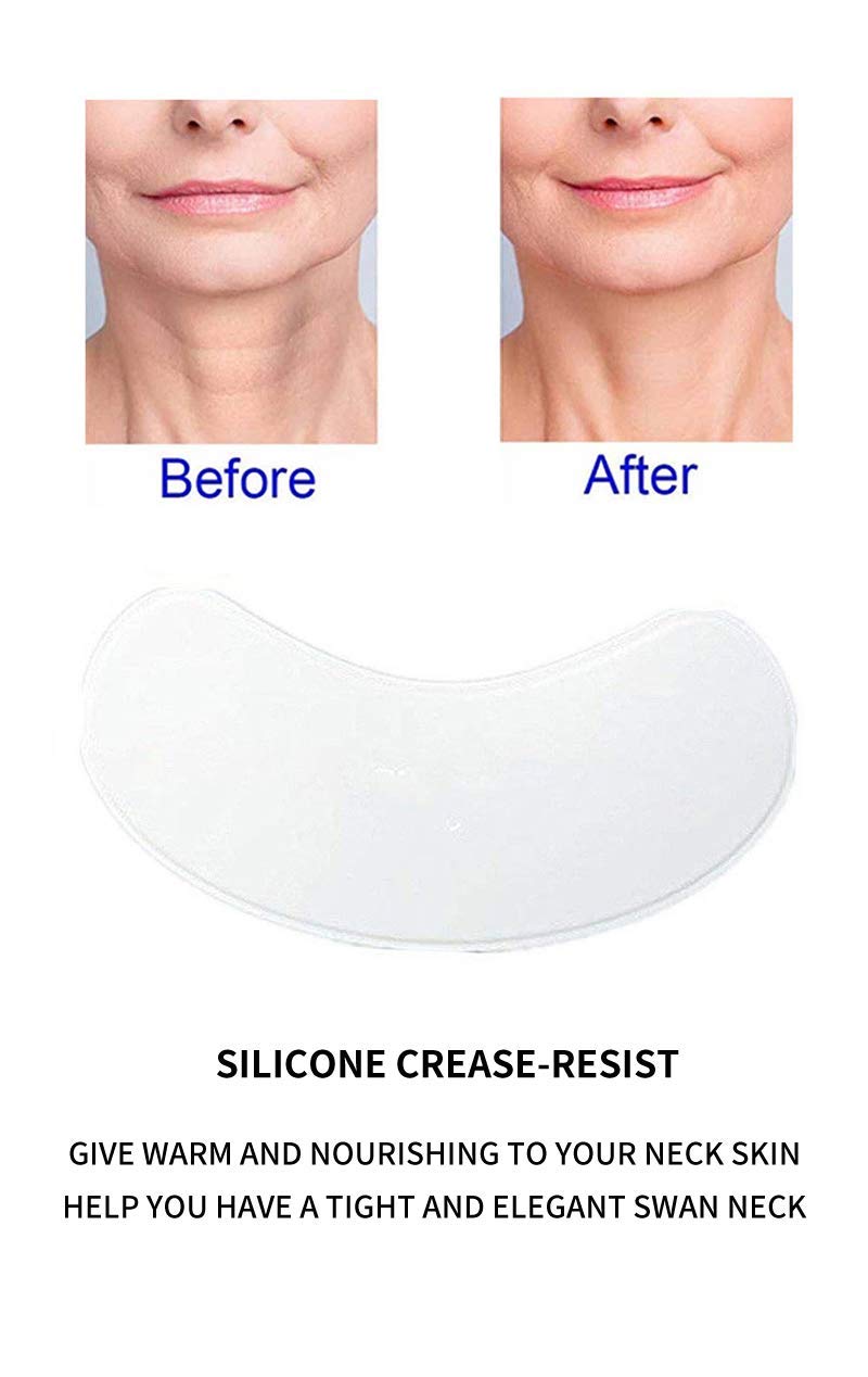 [Australia] - PHCOMRICH Anti Wrinkle Silicone Neck Pads,Resuable and 100% Medical Grade Décolleté Anti Wrinkle Patches Wrinkles Remover for Eliminatinb and Preventing Neck Wrinkles(2pcs) 
