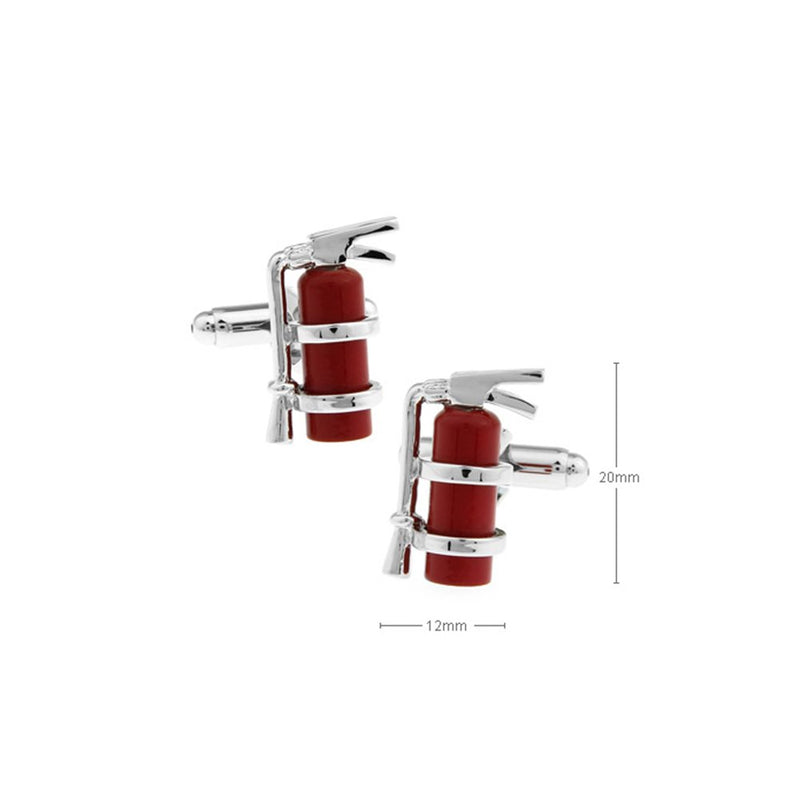 [Australia] - Fire Extinguisher Cufflinks Fire Fighter Cuff Links 