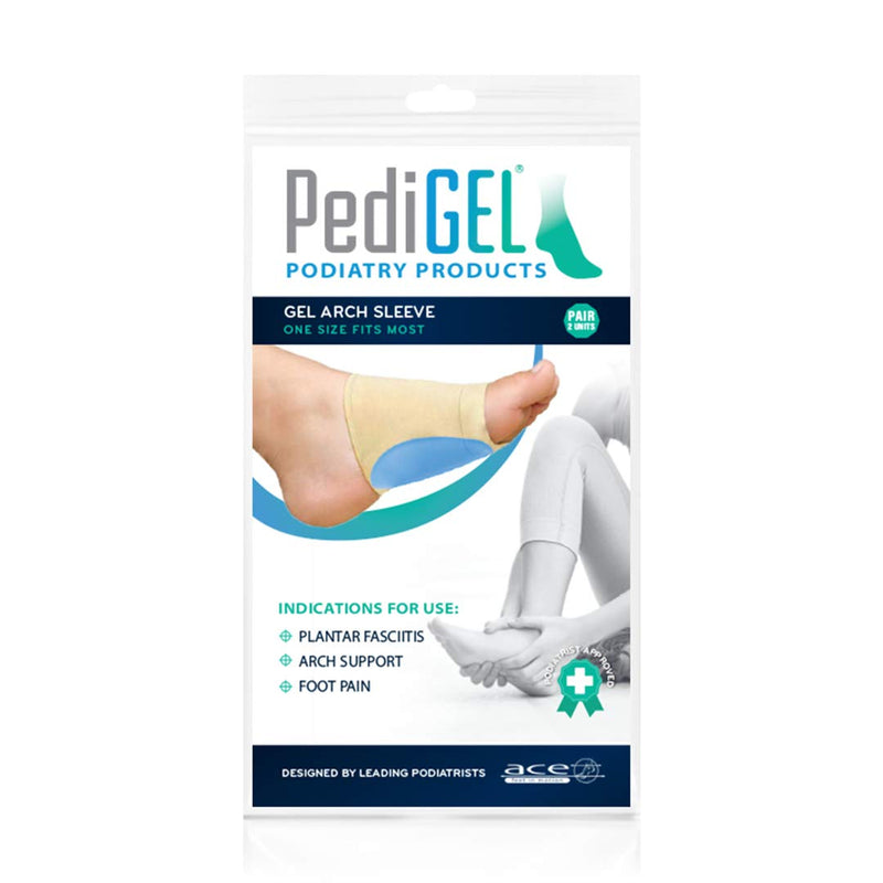 [Australia] - PediGel® - Medically Approved Gel Arch Sleeve Ideal for Plantar Fasciitis, Arch Support and General Foot pain - 2 Units 