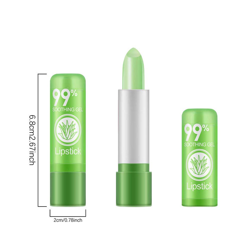 [Australia] - Ownest 10 Packs Aloe Vera Lipstick, Long Lasting Nutritious Soothing Lip Balm, Lips Moisturizing Magic Temperature Color Change Lipstick, Lip Care A 