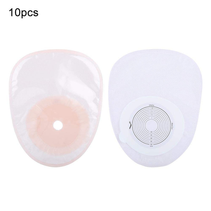 [Australia] - 10pcs/Pack Ostomy Bag, System Medicals Drainable Colostomy Bag, Skin-friendly Hydrocolloid Film Cut Size Brace Ostomy Supplies for Body Stoma Car 