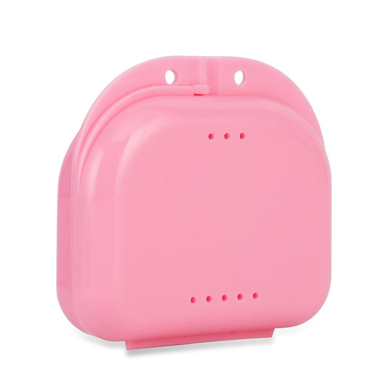 [Australia] - Annhua Deantal Slim Retainer Case, Retainer Container Trays, Partial Denture Storage Box (Pink) 