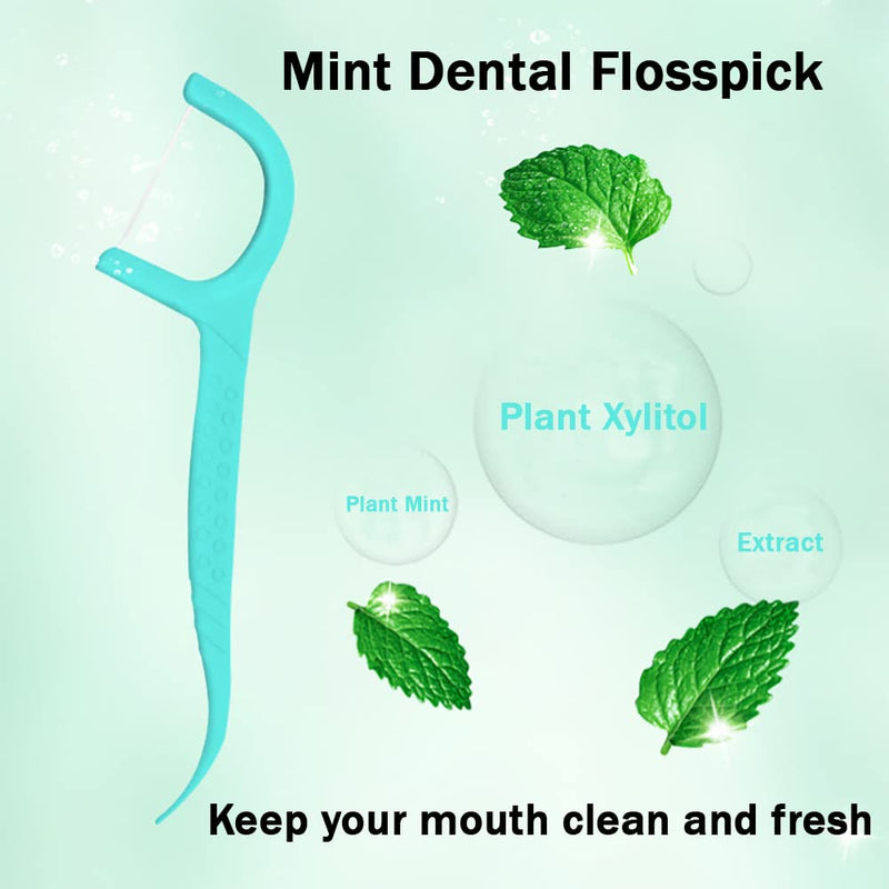 [Australia] - Floss Sticks Dental,100Pcs Mint Floss Picks for Teeth Cleaning 