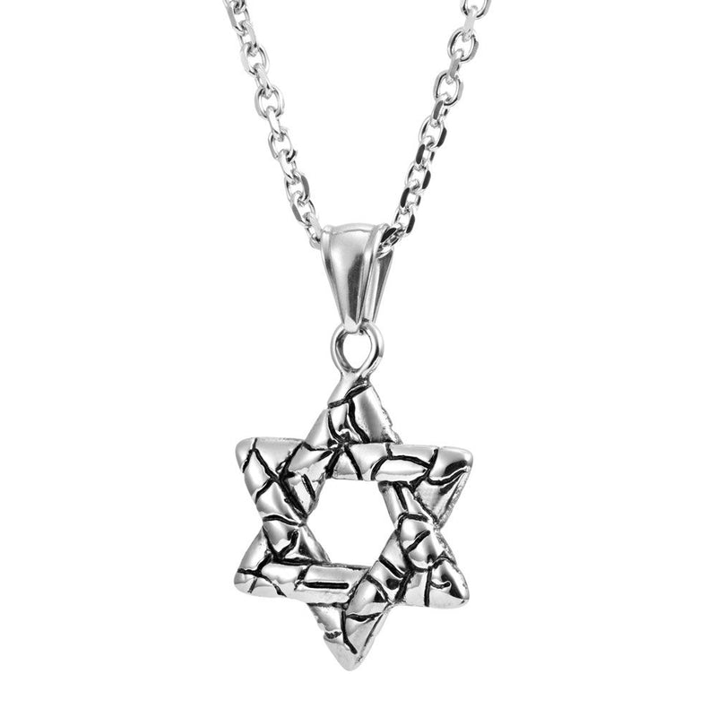 [Australia] - URBAN JEWELRY Powerful Star of David Shield Pendant Necklace 21" Chain (Gift Box) 