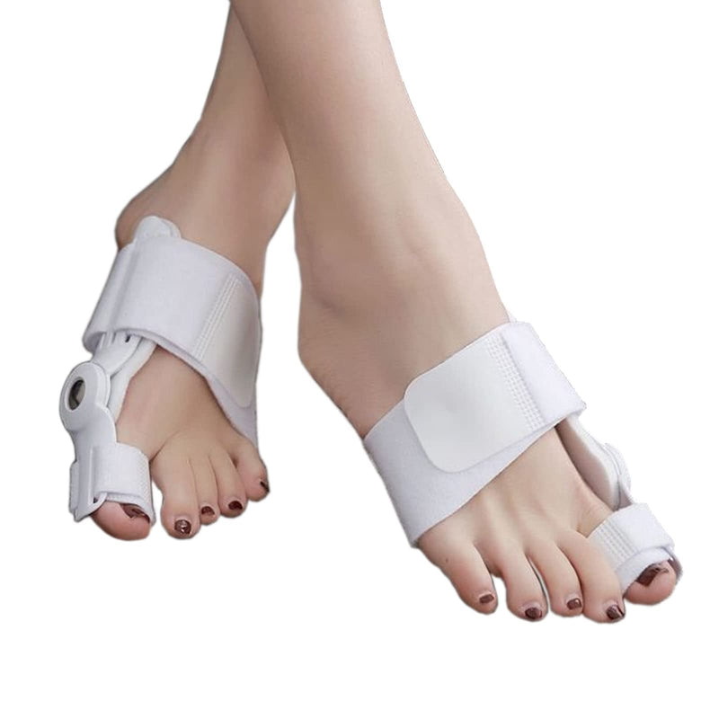 [Australia] - Paskyee Bunion Corrector, Orthopedic Bunion Toe Straightener for Women and Men 2 PCS, Adjustable Bunion Splint with Toe Separator for Bunion Relief White 