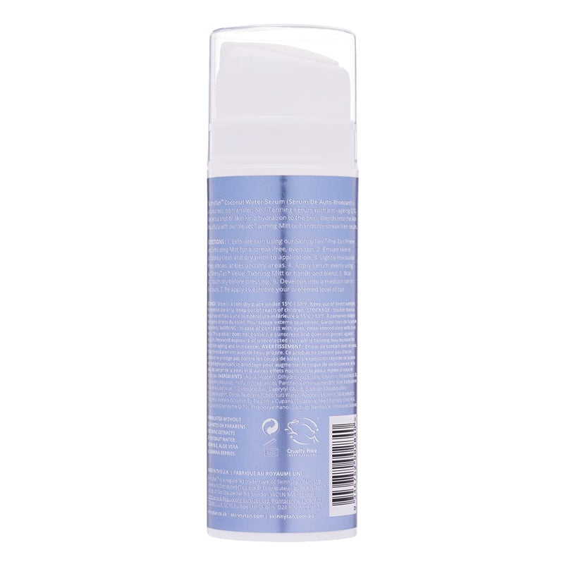 [Australia] - Skinny Tan Coconut Water Serum 145ml |Tanning Serum with Youth Boosting Q10 and Vitamin E | Instant Tan |Coconut And Vanilla Aroma| Cruelty Free & Vegan Skincare for Radiant Natural Glow 