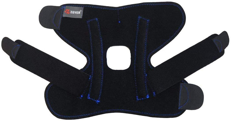 [Australia] - ZOYER USA Recovery Ankle Brace w/ Dual Spring Stabilizers for Men and Women, Breathable Neoprene, Open-Heel, Adjustable, Splint Flexion Resistance, Joint Stress Reduction & Rehabilitation (S/M) Small/Medium (Pack of 1) 