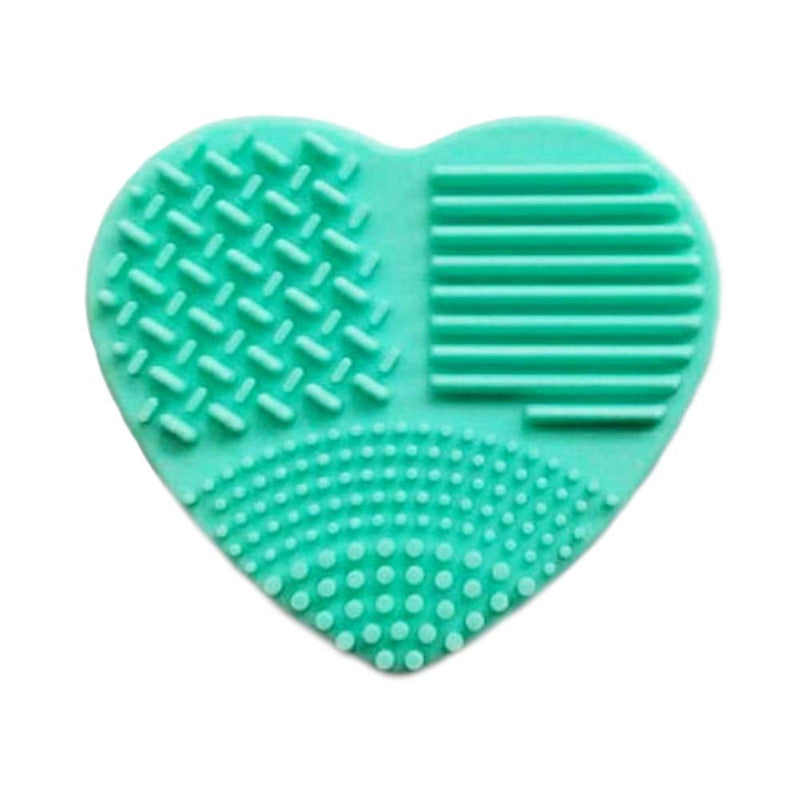 [Australia] - MIPPER Color Removal Sponge and Silicone Brush Cleaning Mat Quick Dry Cleaning & Wet Washing 2 in 1 Makeup Brush Cleaner (green) green 