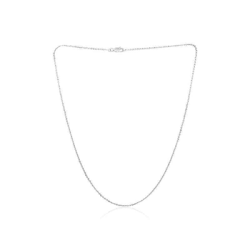 [Australia] - Sea of Ice Sterling Silver 1mm Sparkle Paillette Chain Necklace for Women, Size 14" - 36" Italy 36.0 Inches 