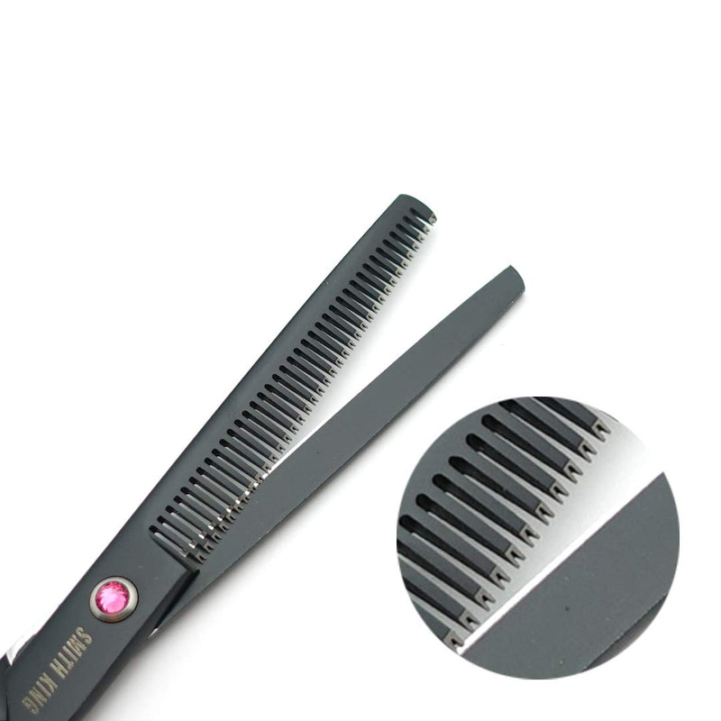 [Australia] - 7.0 Inches Professional hair cutting thinning scissors set with razor (Black) 7.0 Inch Black 