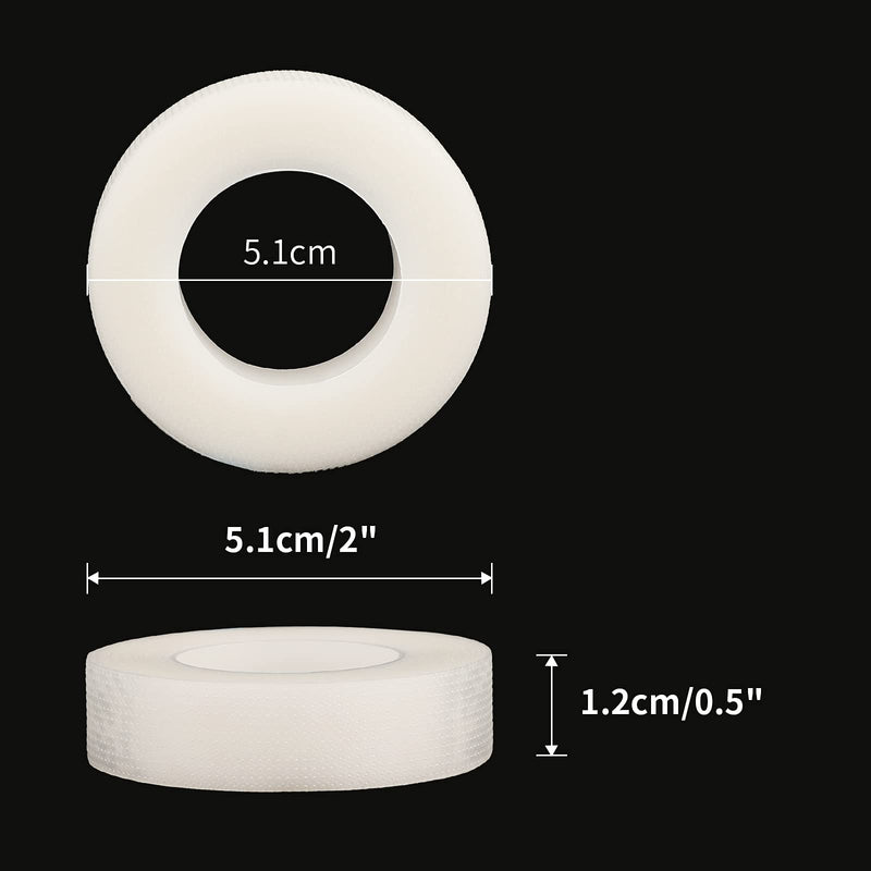 [Australia] - 6 Rolls Micropore Adhesive Surgical Tape, 1/2 Inch PE Medical Tape, White Eyelash Extension Tape -10 Yards Each Roll 