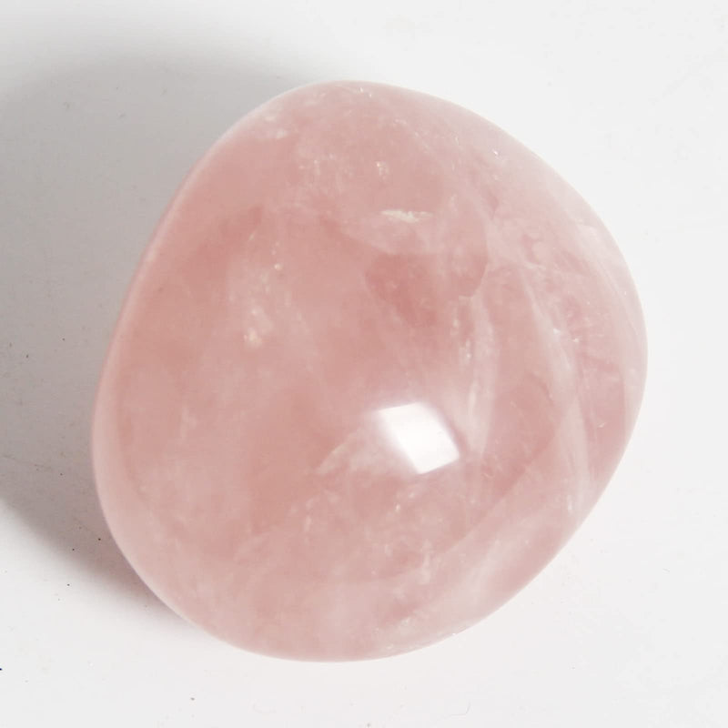 [Australia] - Orientrea Rose Quartz Palm Stone-2 Pcs Rose Quartz Pocket Energy Stone, Smooth Healing Crystal Worry Stone (Rose Quartz) 