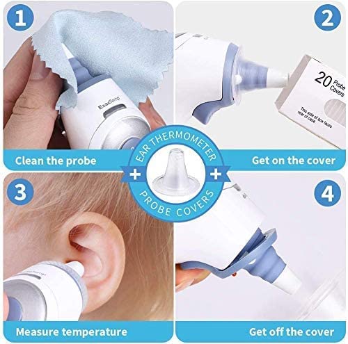 [Australia] - 500 PACK Disposable Ear Thermometer Probe Covers Refill Lens Filters for All Braun Models and Digital Thermometers White 