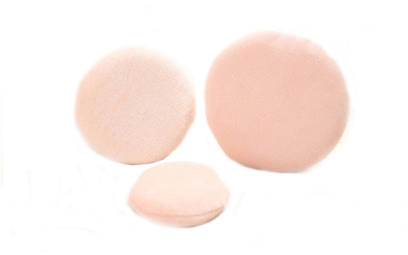 [Australia] - Ewanda store 3Pcs Round Body Face Facial Makeup Cosmetic Powder Puff Soft Sponge(Large+Medium+Small) 