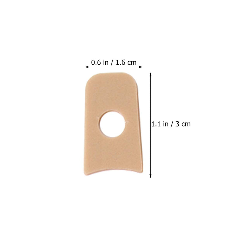 [Australia] - Heallily 45Pcs Felt Callus Pads Callus Cushions Toe Pads Self Adhesive Soft Foam Corn Pads Waterproof Toe and Foot Protectors Size 1 (Pack of 45) 