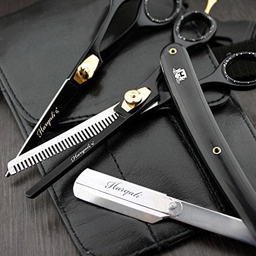 [Australia] - Professional Hairdressing Scissors Barber/Salon Shears SET 6" with Pouch& RAZOR 