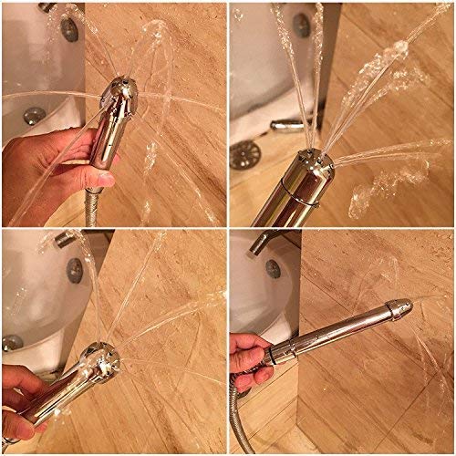 [Australia] - Nozzle Shower 3 Heads Aluminum Cleaner Cleansing Colonic Douche System Cleaner(Silver) 