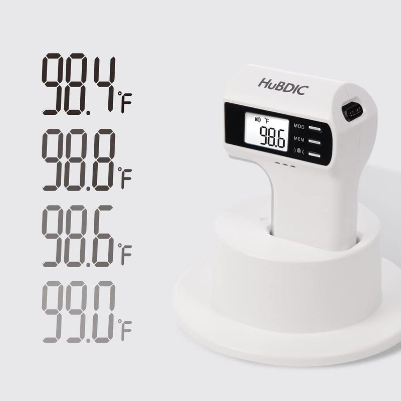 [Australia] - HuBDIC Medical Grade Infrared Non-Contact Thermometer │Made in S. Korea│ LCD Display, Instant Read │Thermometer for Adults, Kids, Toddlers, Infants, and Babies (Black) Black 