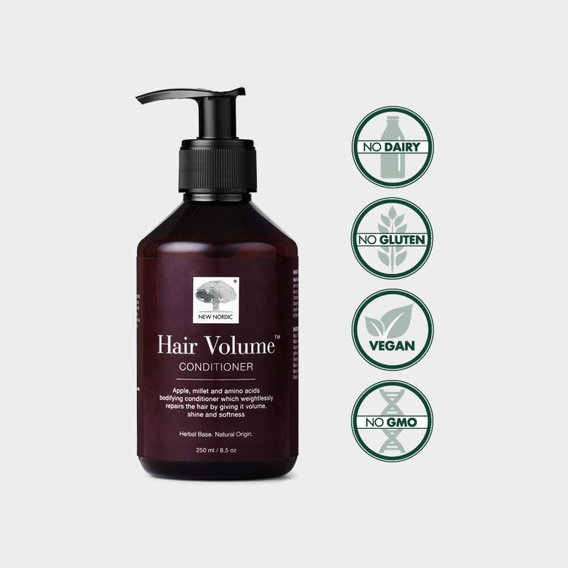 [Australia] - New Nordic Hair Volume Conditioner 250ml - Herbal Based Hair Repair and Thickening Conditioner for Dry Damaged Hair - Suitable for Men and Women Hair Volume Conditioner - 250ml 