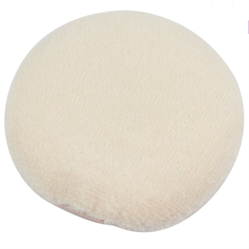 [Australia] - AKOAK 5 Pcs 3.15" Pure Cotton Professional Round Body Face Loose Powder Puffs for Makeup or Baby Powder 