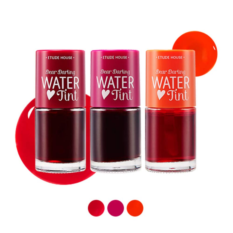 [Australia] - ETUDE HOUSE Dear Darling Water Tint Cherry Ade | Bright Vivid Color Lip Tint with Moisturizing Pomegranate & Grapefruit Extract to Hydrate your Lips 