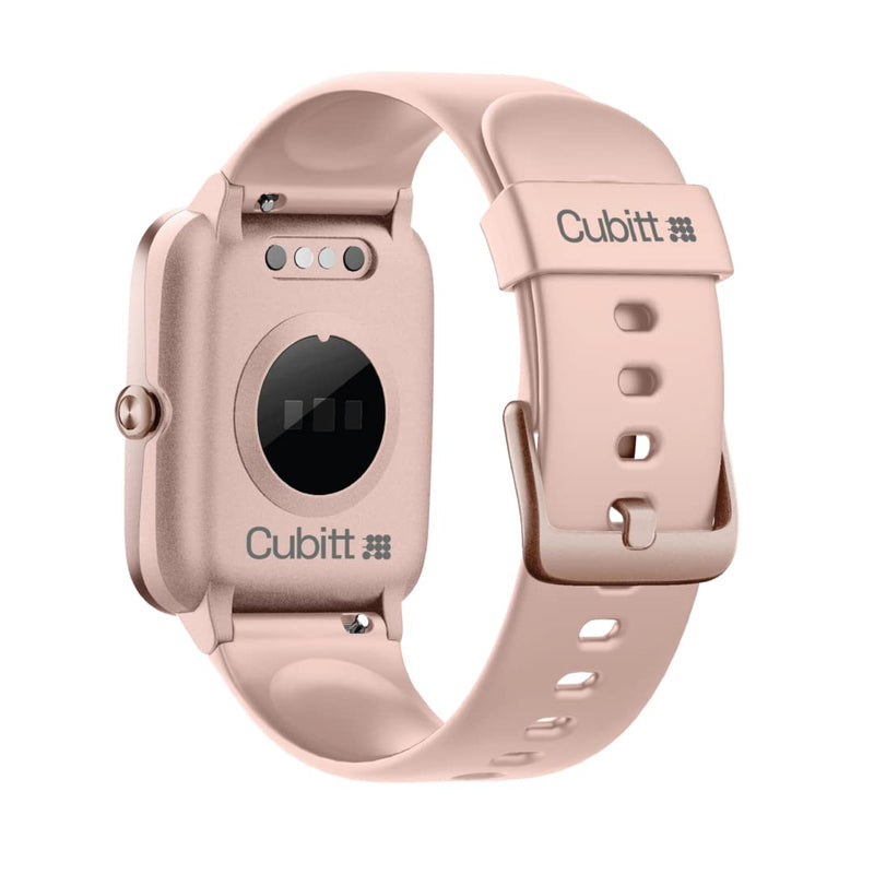[Australia] - Cubitt CT2S Series 2 Smart Watch 1.3" Touch Screen, Fitness Tracker, with Heart Rate, Blood Oxygen, Stress and Sleep Monitor, IP68 Waterproof, Step Counter, Pedometer Smartwatch Women Men Rose Gold / Pink 