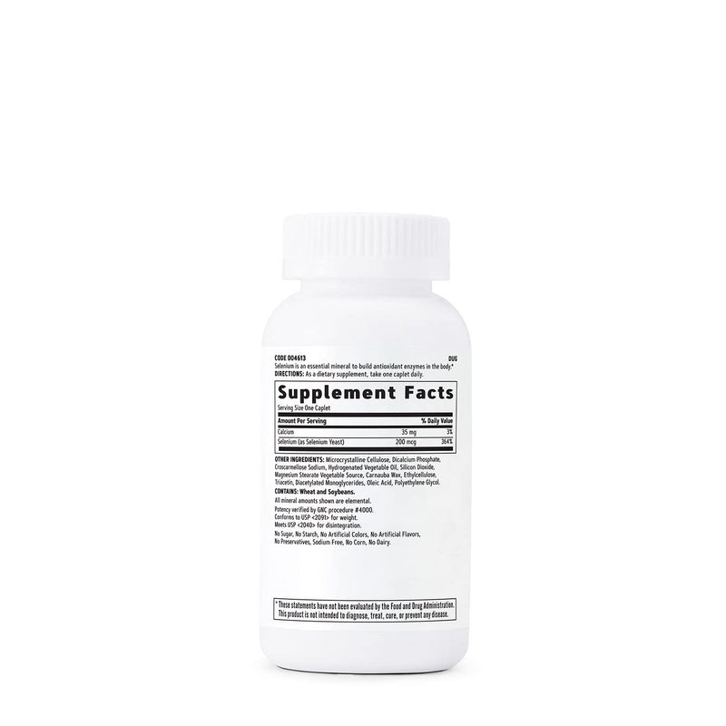 [Australia] - GNC Selenium 200mcg, 200 Tablets, Helps Build Antioxidant Enzymes 