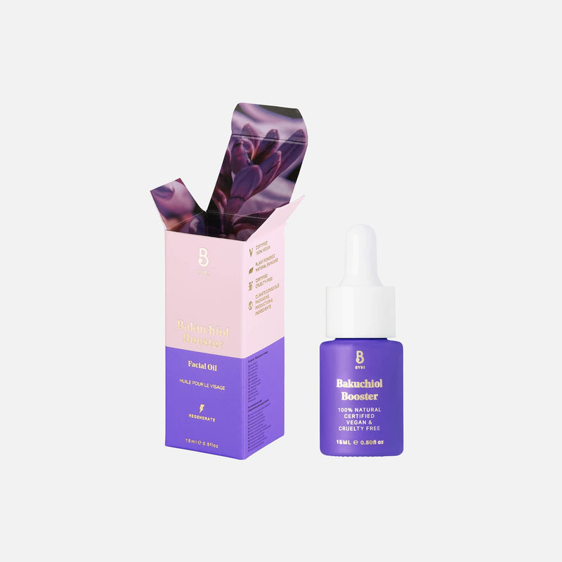 [Australia] - BYBI Beauty Bakuchiol Booster Oil | Reduce Wrinkles & Fine Lines, Rejuvenate Your Skin | 1% Bakuchiol & Olive Squalane | 15ml 