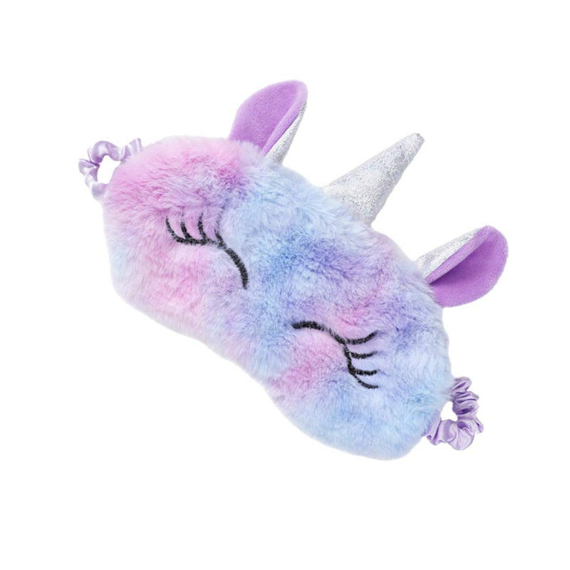 [Australia] - Amosfun Unicorn Sleeping Mask Plush Animal Unicorn Horn Blindfold Eye Cover Sleep Mask Eye Patch for Women Girls Kids 