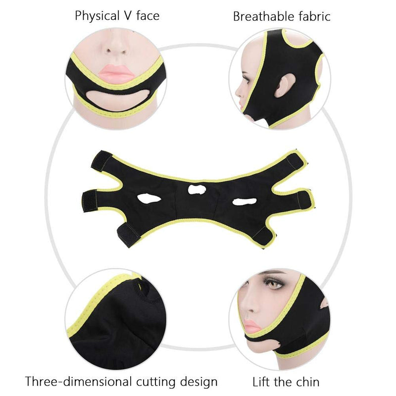 [Australia] - Face Slimming Belt, V Face Line Belt Chin Cheek Slim Lift Up Anti Wrinkle Belt Ultra-thin Strap Band Face Slimmer Unisex (L) L 