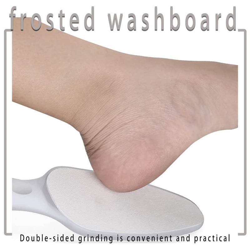 [Australia] - 1 Set File Pedicure Tool Double-Sided Foot Grinder Horny Foot Plate for Exfoliating Dead Skin Calluses Scraping Foot Skin, Silver 