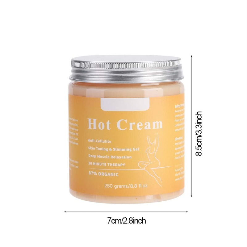 [Australia] - 250g Cellulite Hot Cream Body Slimming Firming Cream Tightening Skin Body Shaper Reduce Appearance of Cellulite Firming and Toning Improves Skin Circulation 