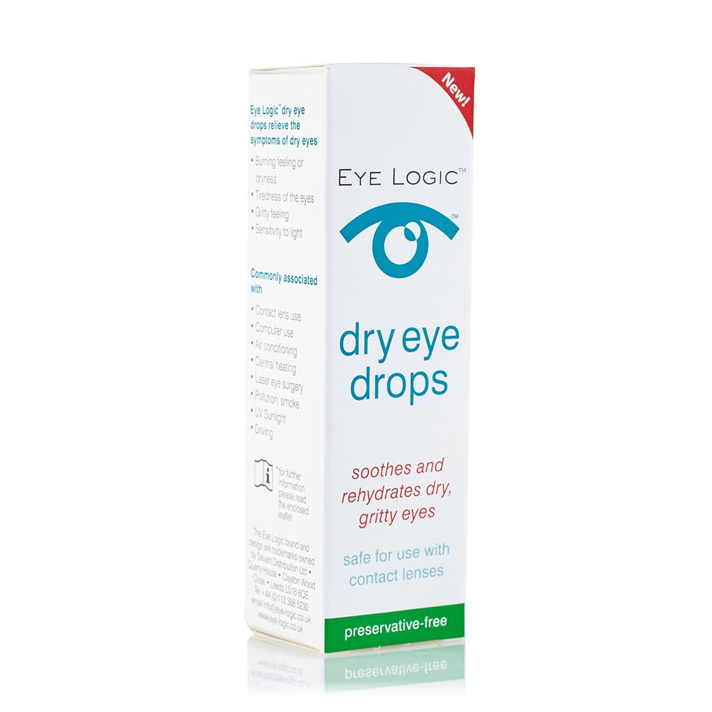 [Australia] - Eye Logic Dry Eye Drops | Soothes & Rehydrates Dry Gritty Eyes| Fast Effective Comfort | Easy Application | Preservative Free | 10ml Bottle 