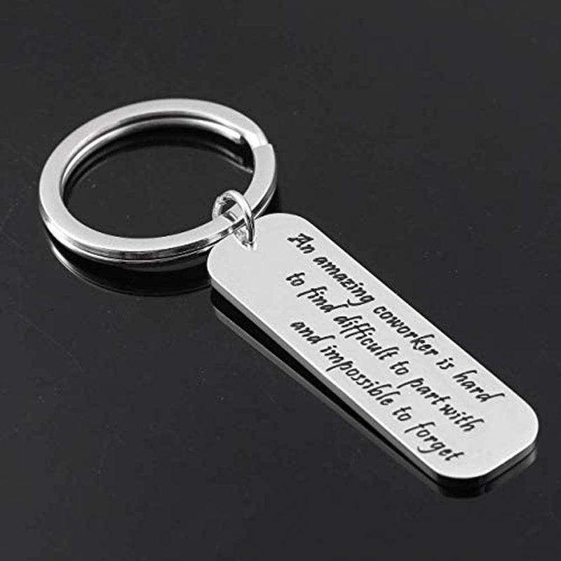 [Australia] - Anlive Coworker Retirement Keychain Thank You Gift Silver 