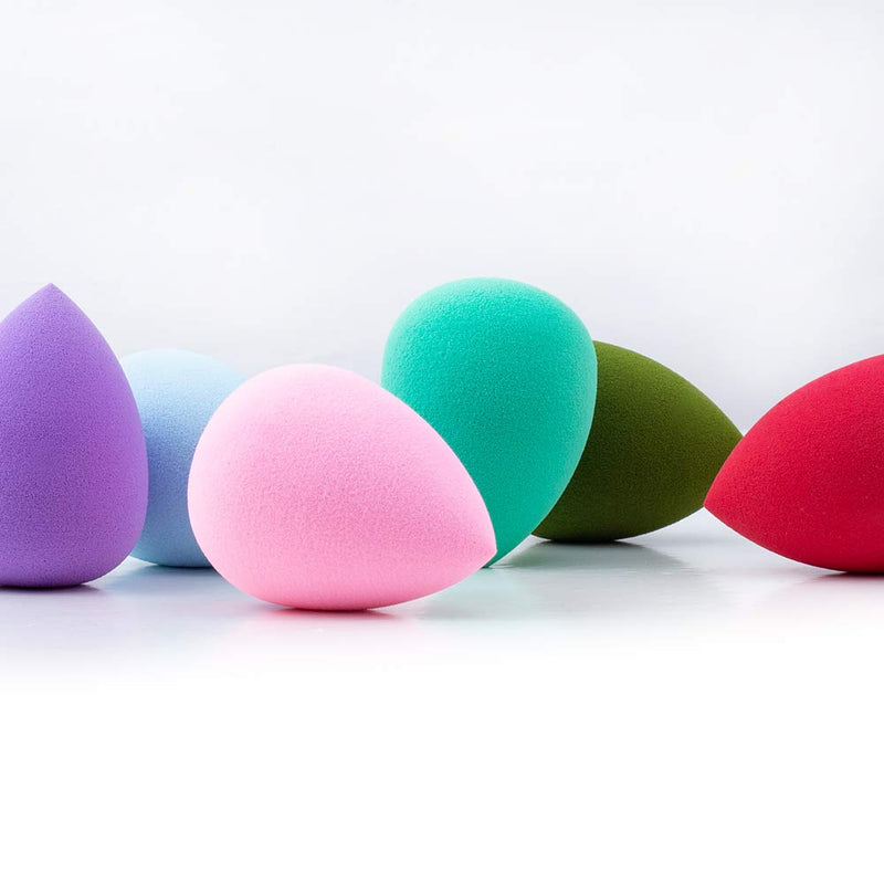 [Australia] - AJOKE 10 Pcs Perfect Makeup Sponge Set Blender, Beauty Sponge Makeup Blender Flawless for Liquid,Multi-colored Makeup Sponges 